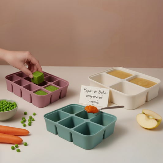 Moule de Congélation Bébé en Silicone (30, 60, 90 ml)