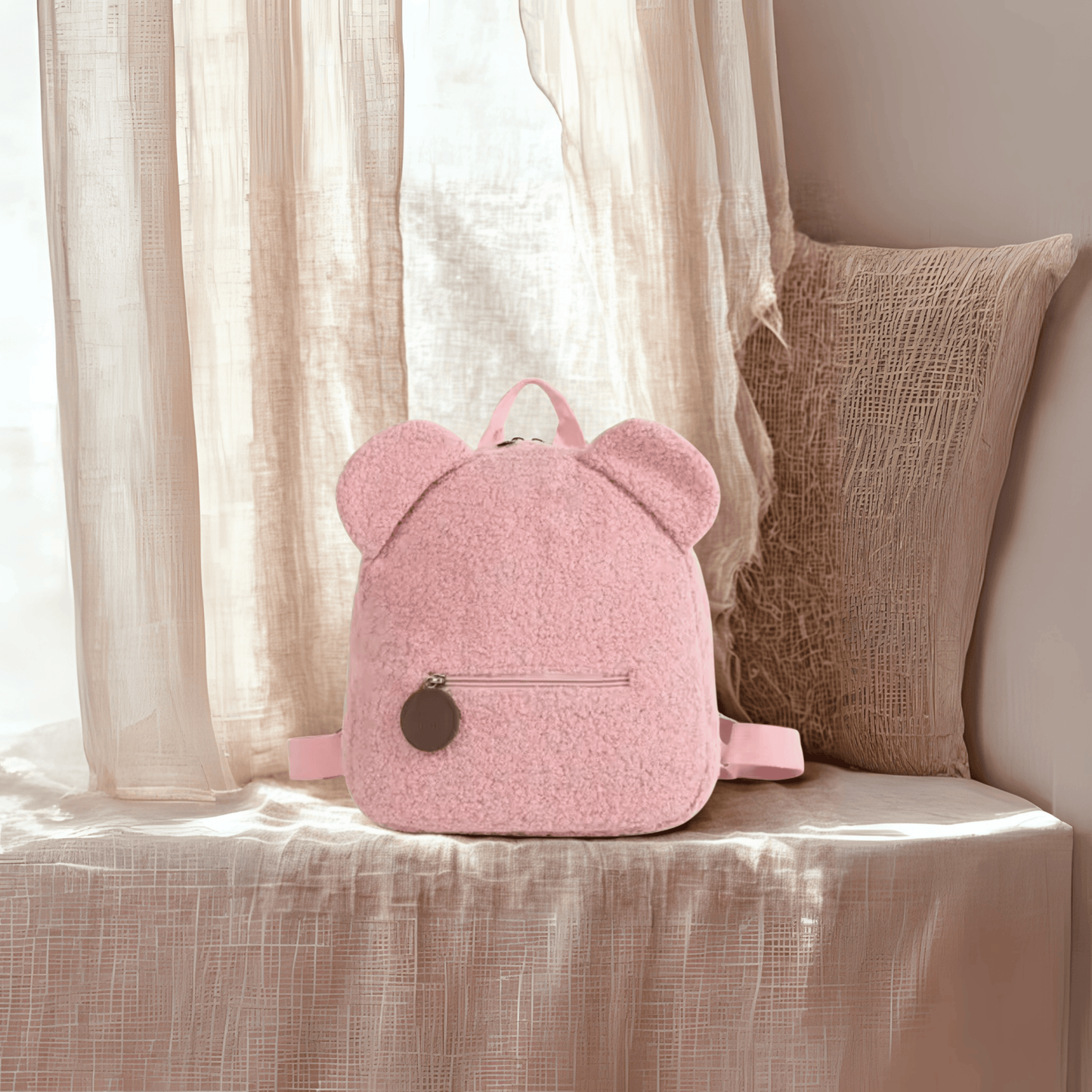Mini Sac à Dos Teddy Doux en Sherpa