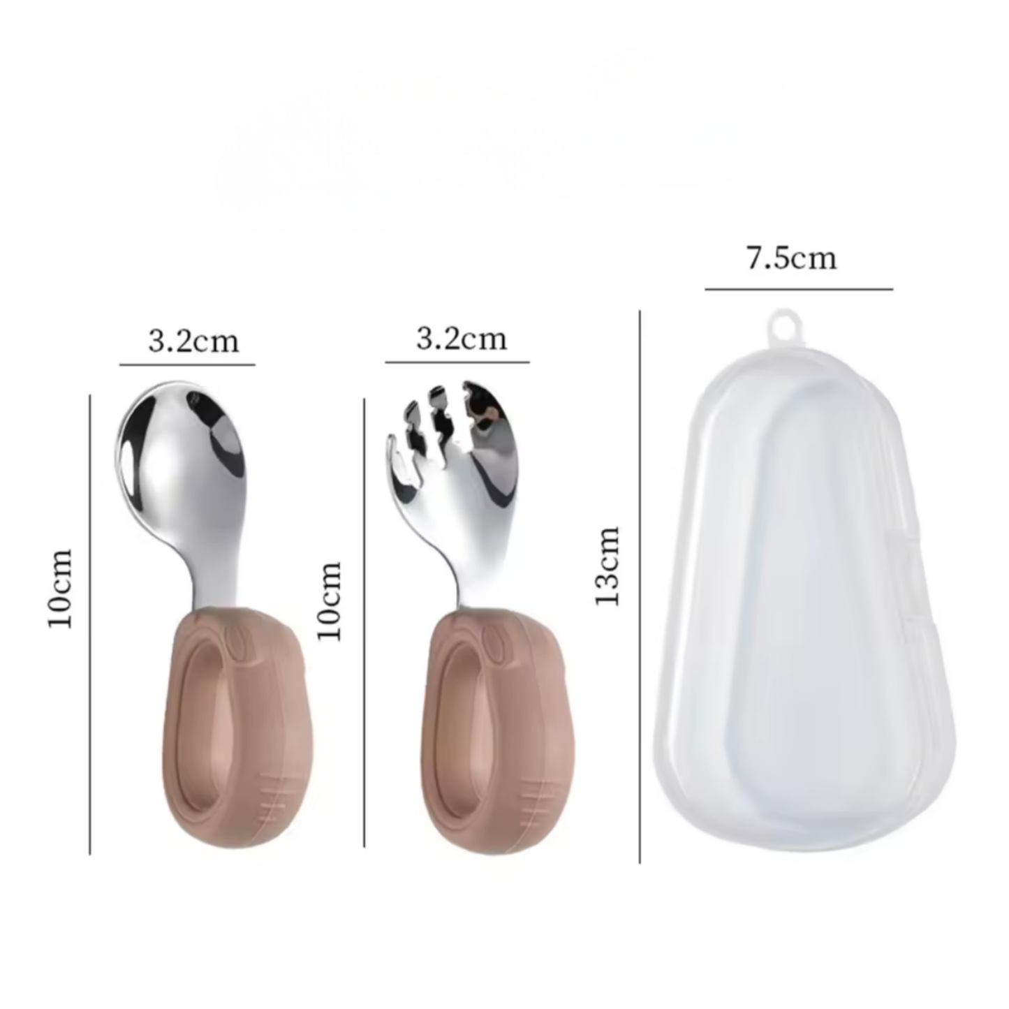 Couverts d'Apprentissage pour Bébé - Kit de Voyage