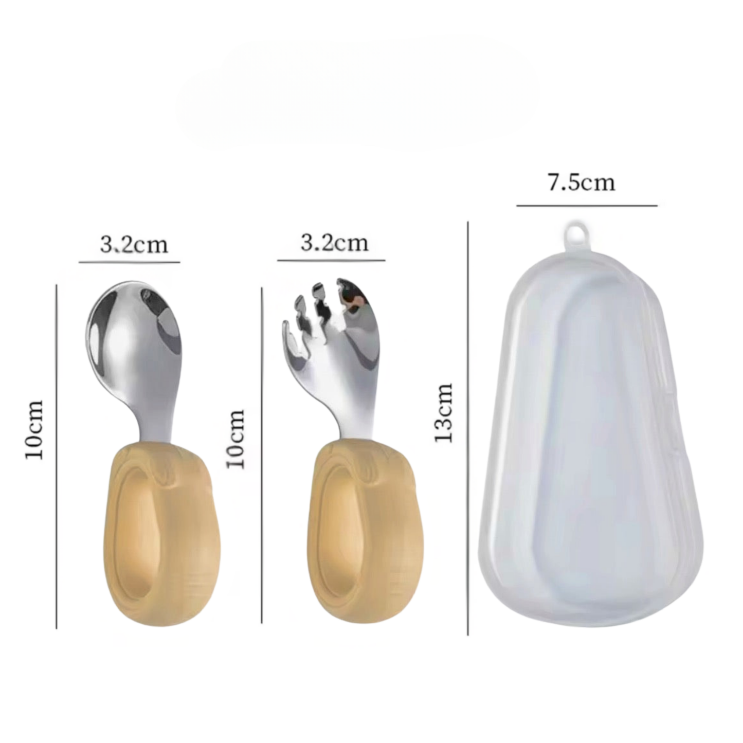 Couverts d'Apprentissage pour Bébé - Kit de Voyage