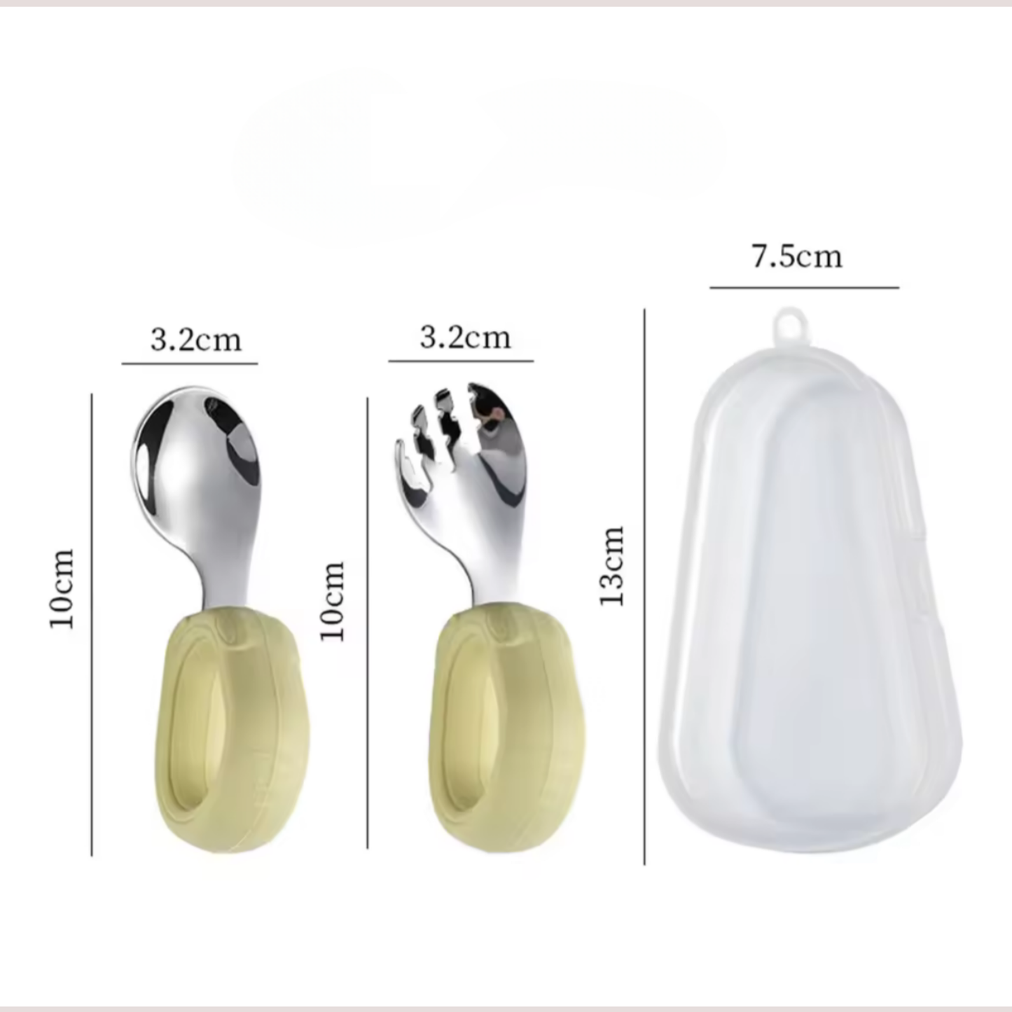 Couverts d'Apprentissage pour Bébé - Kit de Voyage