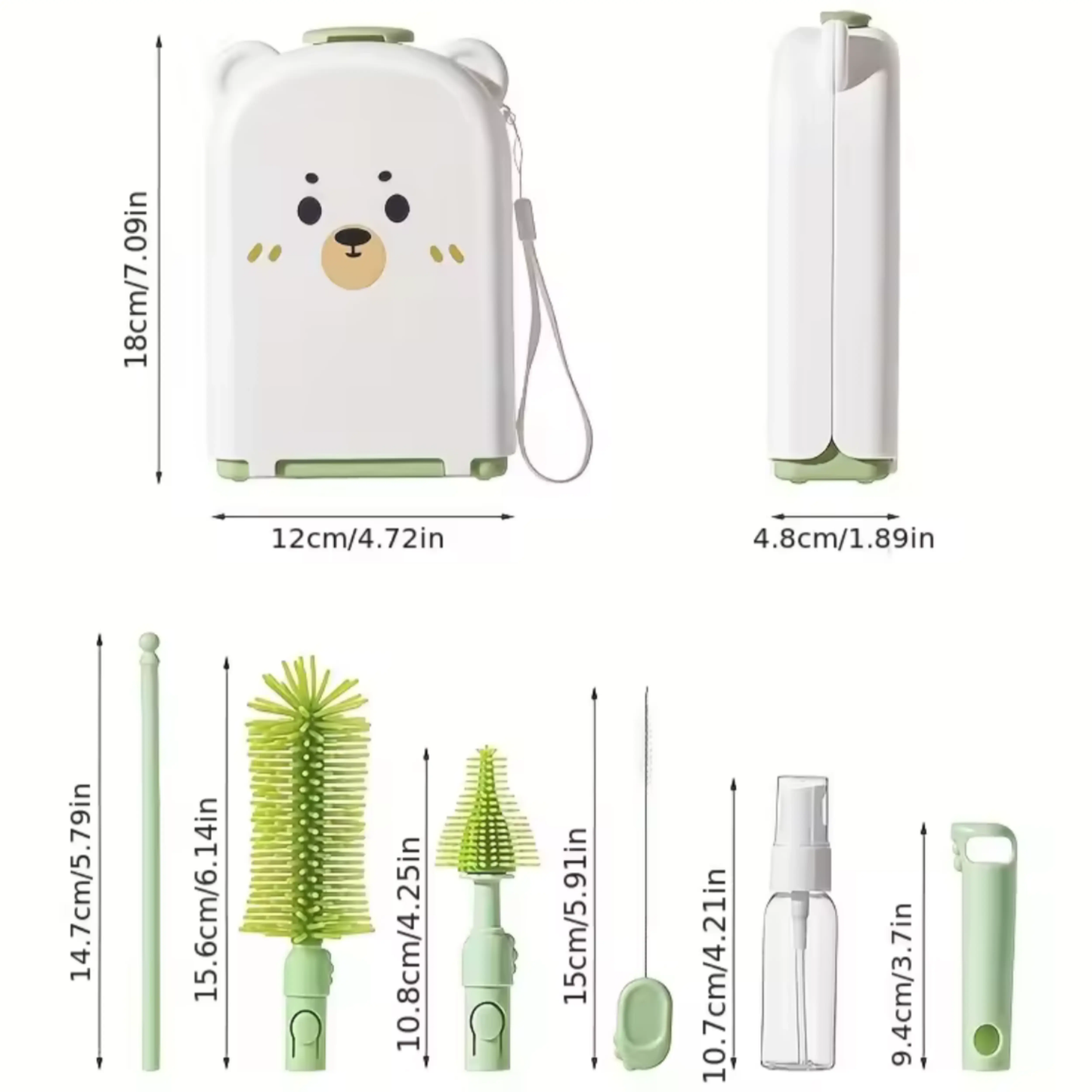 Égouttoir à Biberons de Voyage Portable - Kit de Nettoyage Shipping Revolution