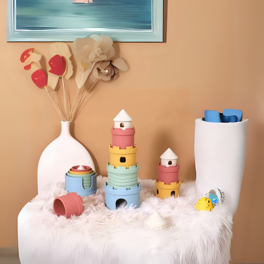 Gobelets Empilables en Silicone - Château Magique