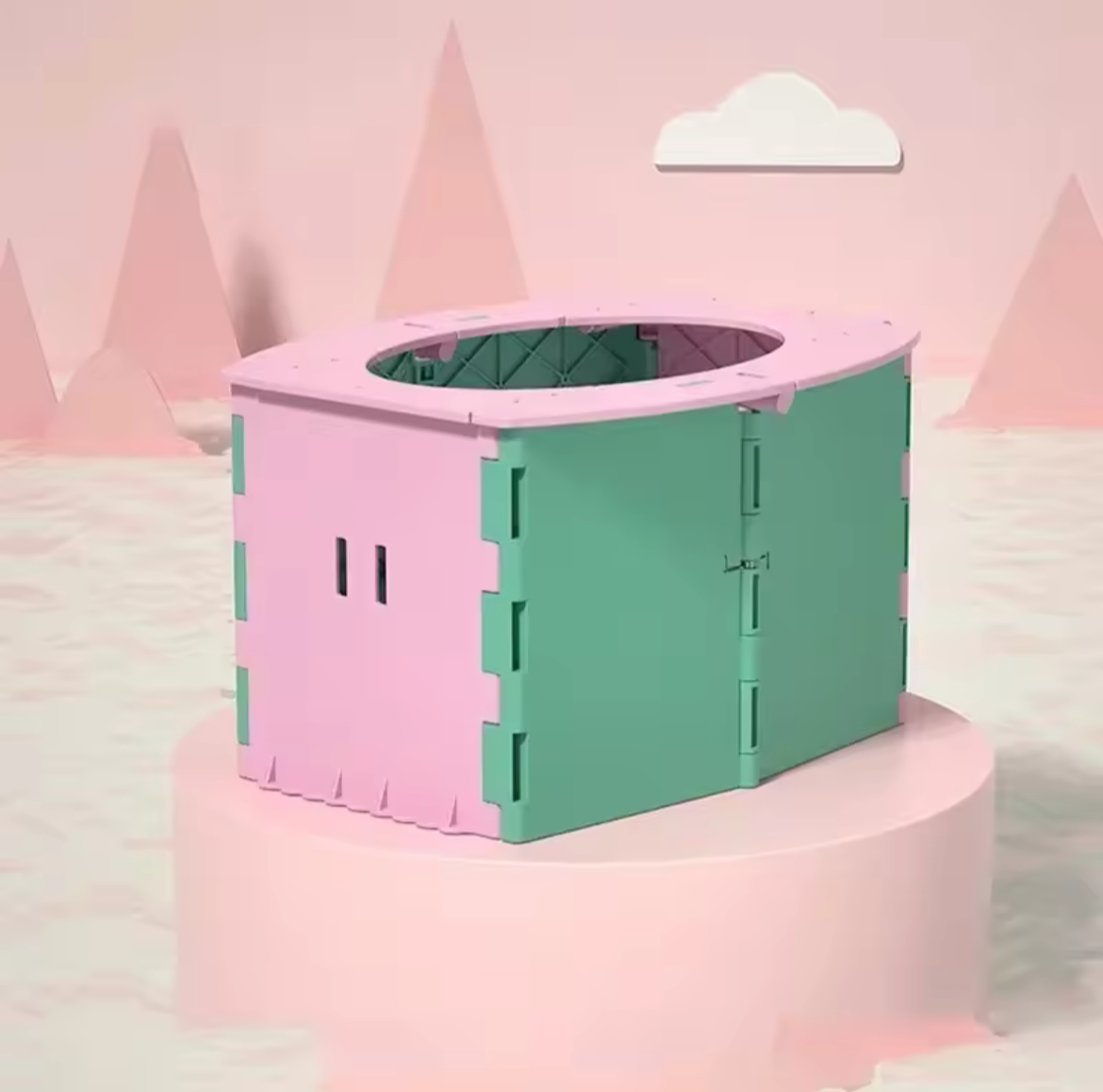 Toilettes de voyage pliables