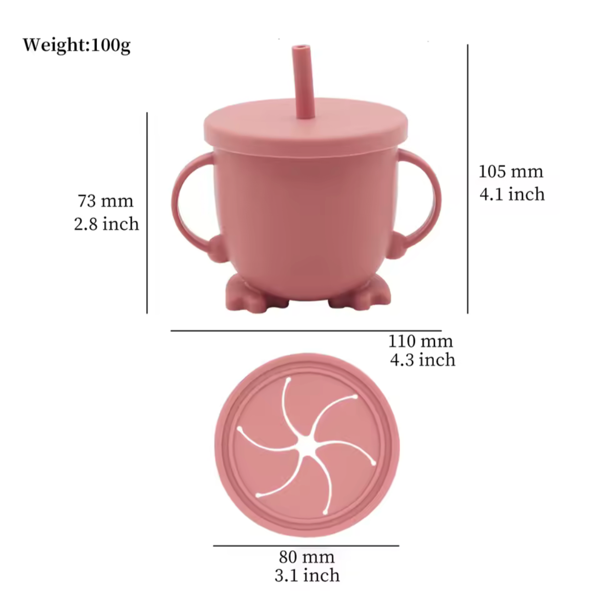 Tasse d'Apprentissage en Silicone