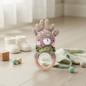 Anneaux de Dentition en Crochet & Bois Naturel