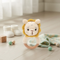 Anneaux de Dentition en Crochet & Bois Naturel