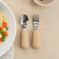 Kit Couverts Bébé Ergonomiques en Silicone et Acier