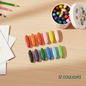 Crayons de Cire Naturelle Ergonomiques