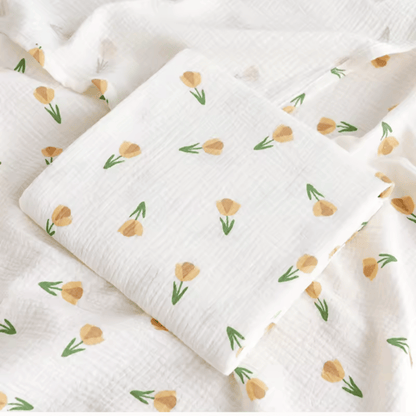 Lange Bébé Mousseline Coton Bio 80x80 cm - Douceur et Motifs Tendance