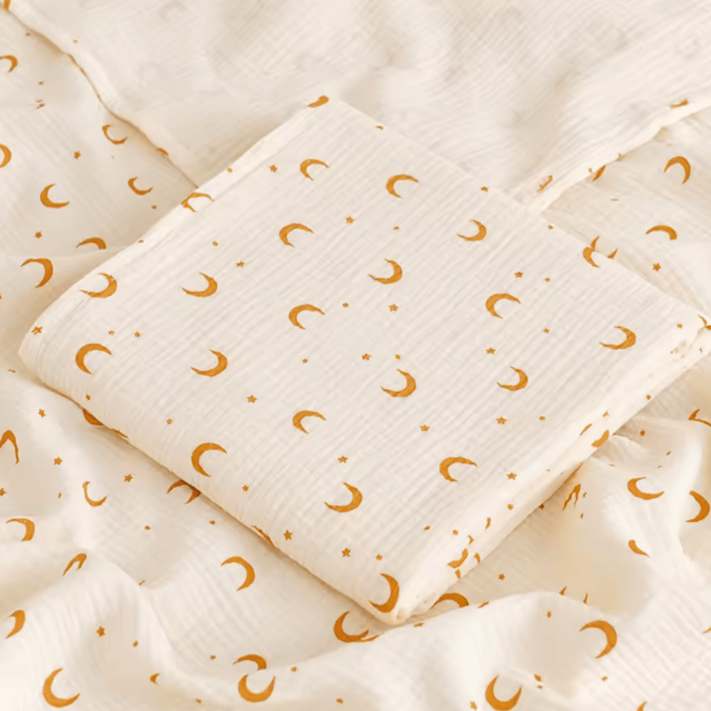 Lange Bébé Mousseline Coton Bio 80x80 cm - Douceur et Motifs Tendance