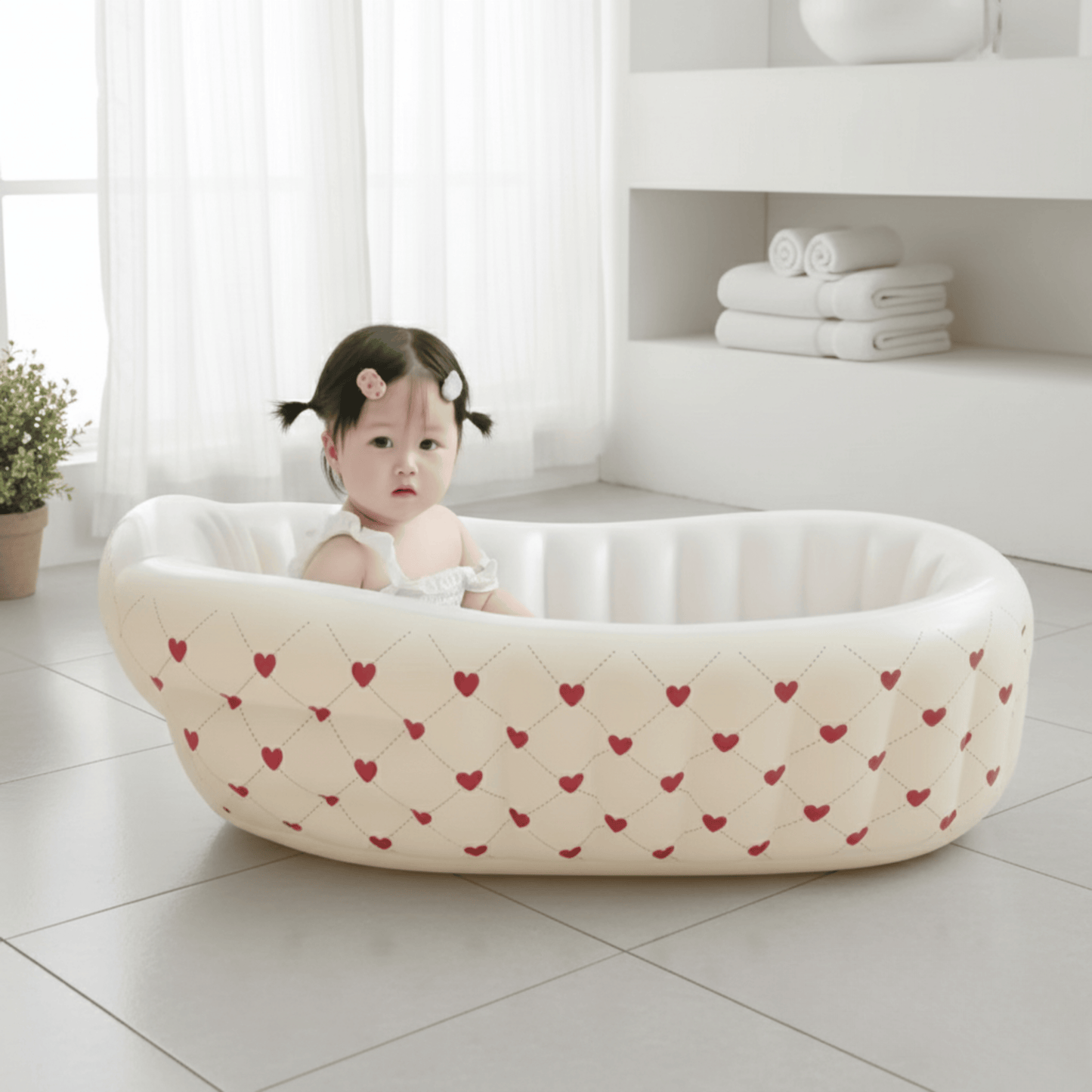 Baignoire Gonflable Bébé Pliable & Portable – Idéale Voyage & Maison