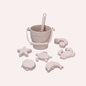 Kit de Plage en Silicone - Seau et Moules d'Animaux