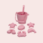 Kit de Plage en Silicone - Seau et Moules d'Animaux