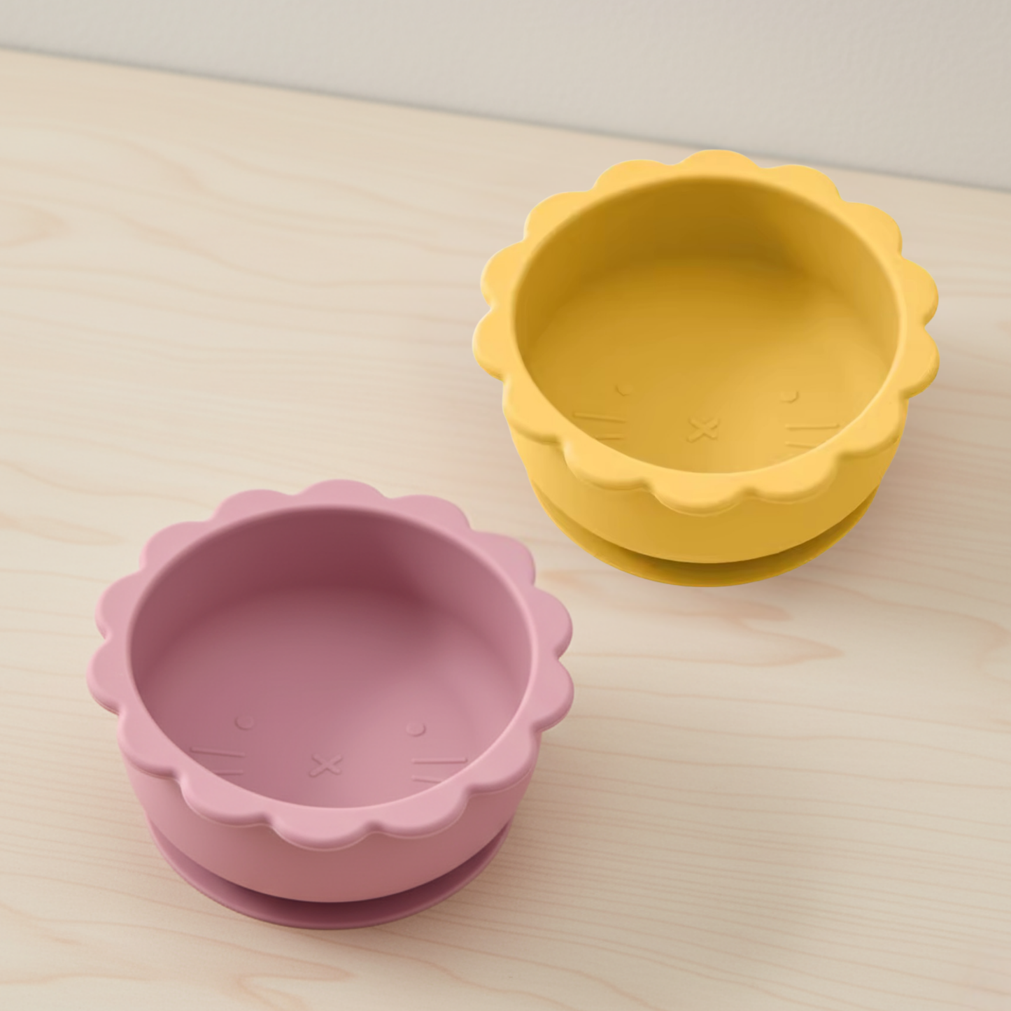 Lot de 2 Bols en Silicone à Ventouse