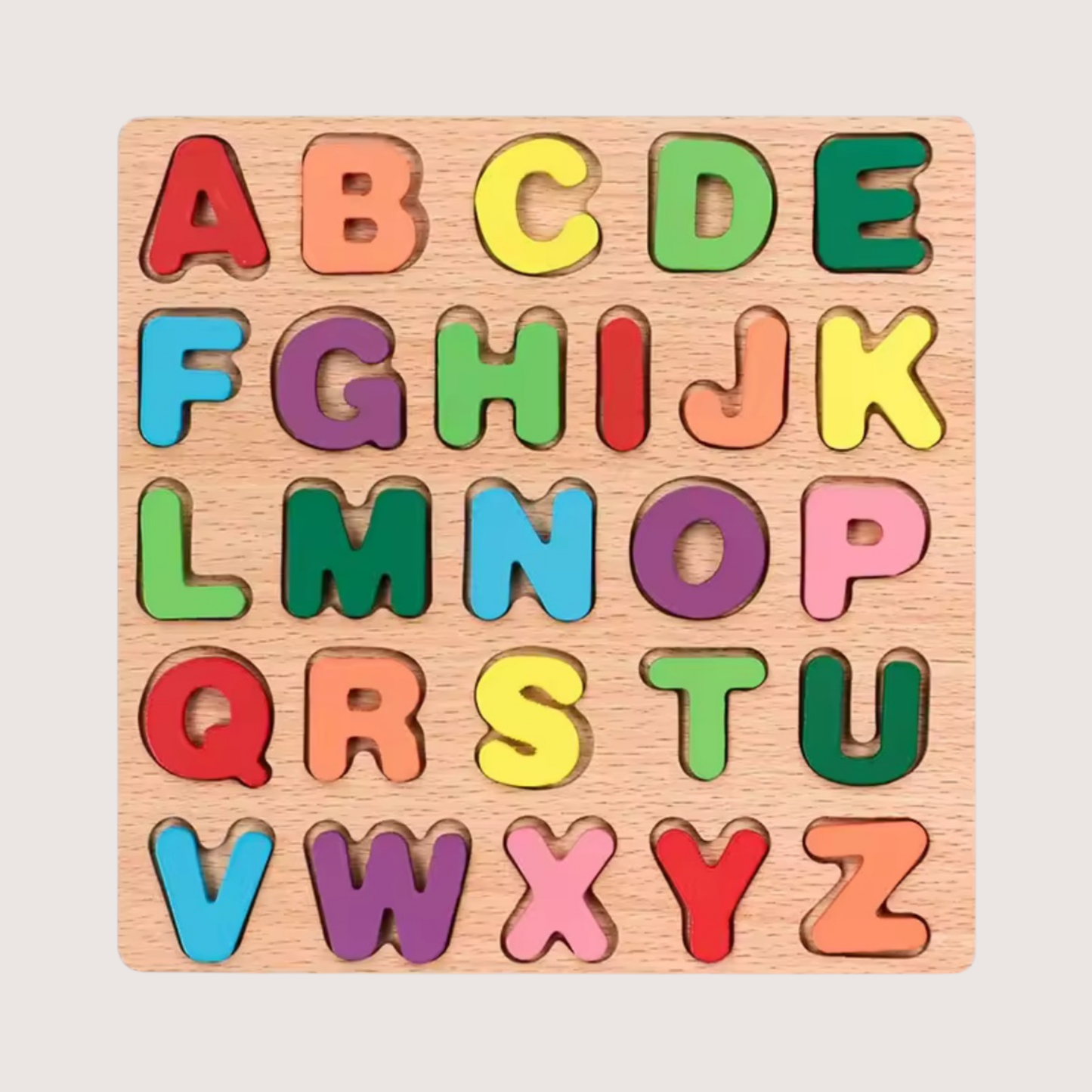 Puzzle en Bois Éducatif Chiffre - Lettres