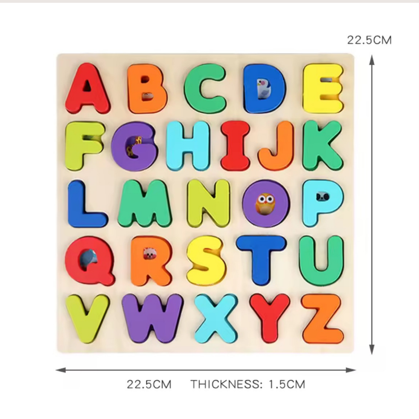 Puzzle en Bois Éducatif Chiffre - Lettres