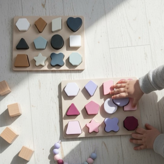 Puzzle Formes et Couleurs en Silicone (12 Pièces)