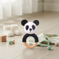 Anneaux de Dentition en Crochet & Bois Naturel