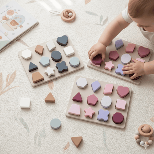 Puzzle Formes et Couleurs en Silicone (12 Pièces)