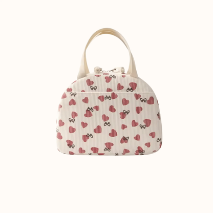 Sac repas isotherme coeur pour bébé et enfant, style lunch box moderne Frische. Parfait pour garder le repas au chaud ou au frais à la crèche, à l'école ou en pique-nique.